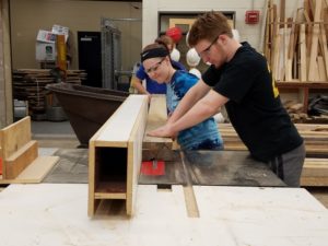 Brown Deer students utilizing urbana wood