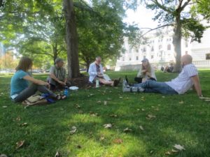 staff memebers on capitol park