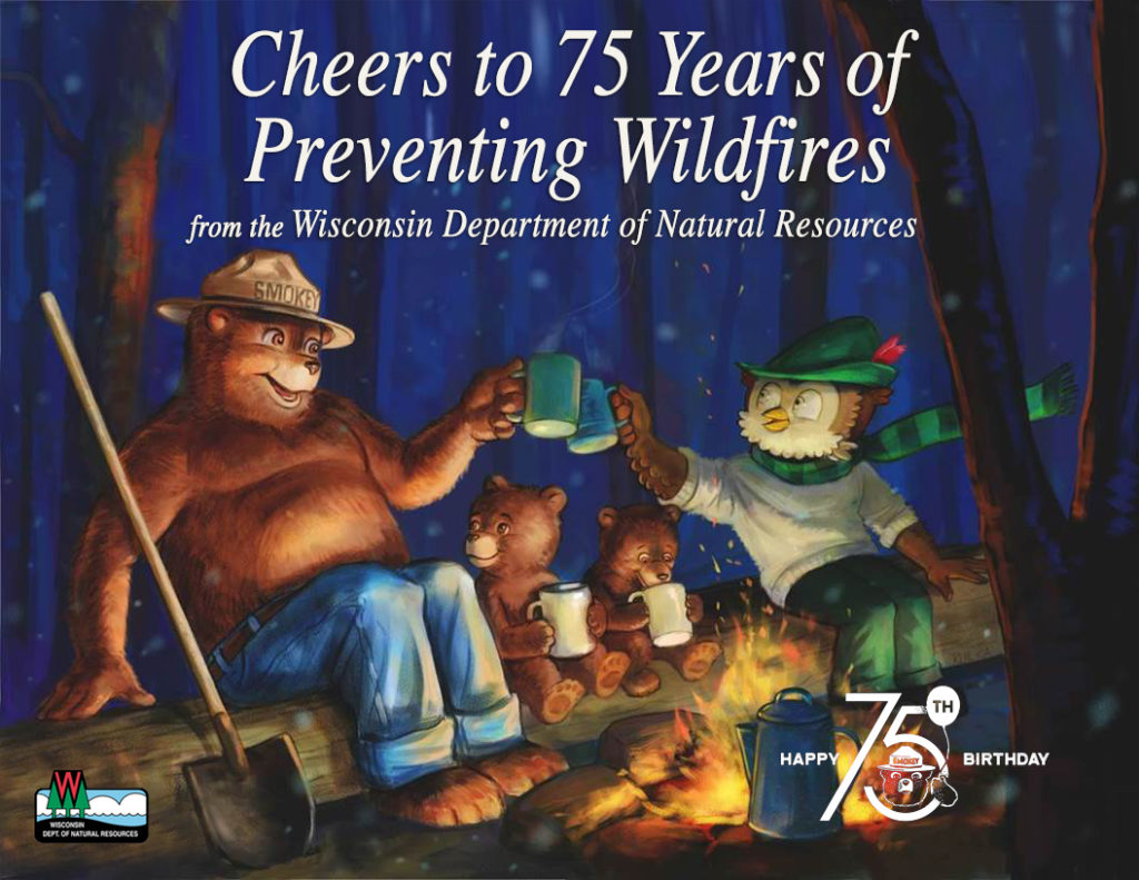 Smokey Bear celebrates his 75th birthday.