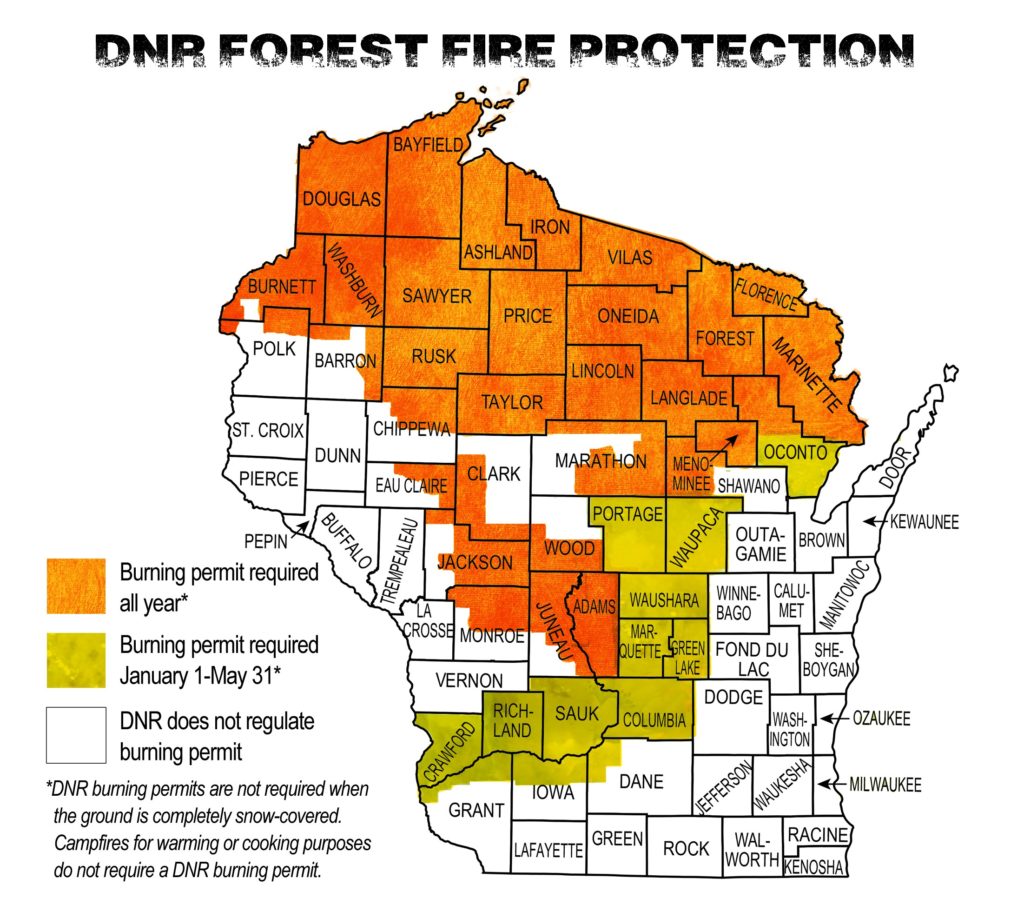 DNR Forest FIre Protection Map