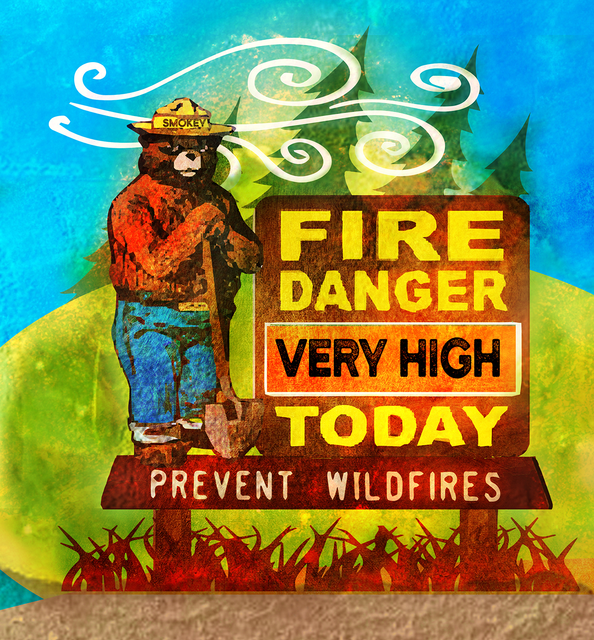 High To Very High Fire Danger Continues During The Weekend