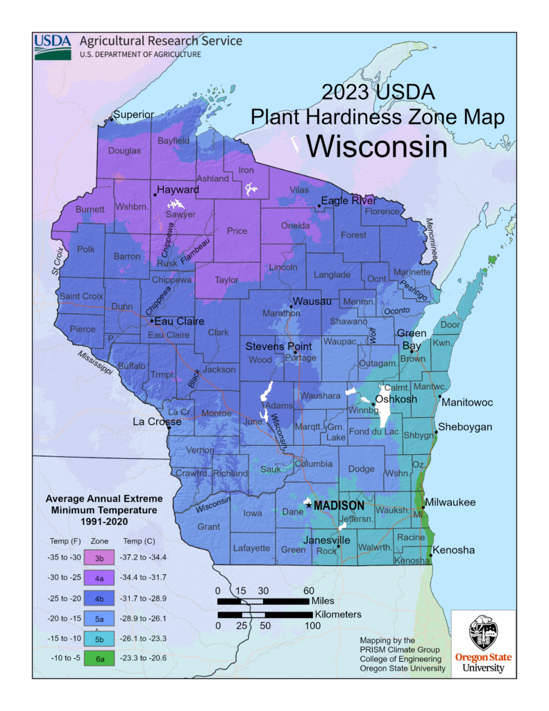 Hardiness Zone Map at