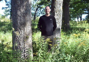 A photo of Michael Hillstrom, invasive forest pest coordinator for the Wisconsin Department of Natural Resources Forest Health team.