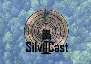 The logo for the Silvicast, a podcast hosted by Wisconsin DNR silviculturists Greg Edge and Brad Hutnik and produced by the University of Wisconsin-Stevens Point's Wisconsin Forestry Center.