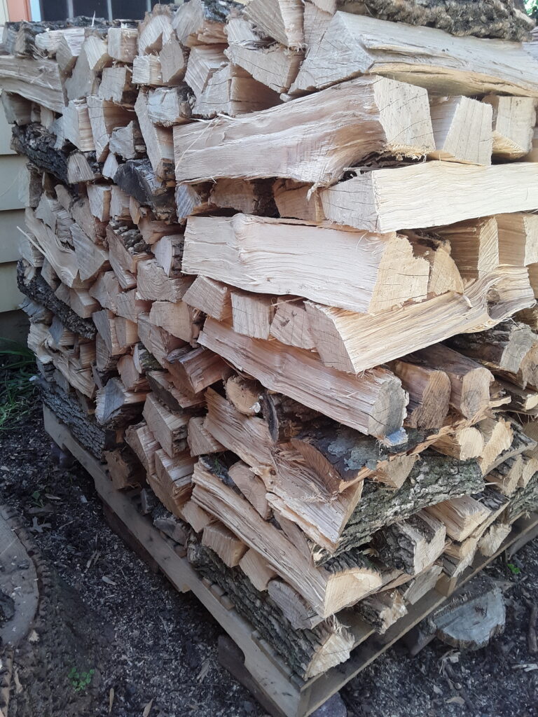stacked firewood